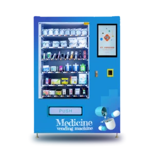 Pharmacy vending machine can be used to sell medicine.