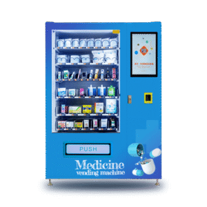 Pharmacy vending machine can be used to sell medicine.