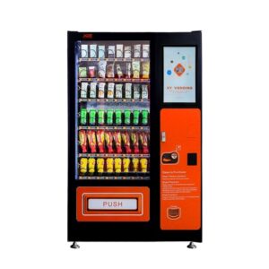 Snack and drink vending machine with 21.5-inch touch screen