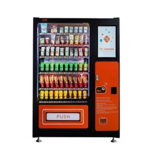 Snack and drink vending machine with 21.5-inch touch screen