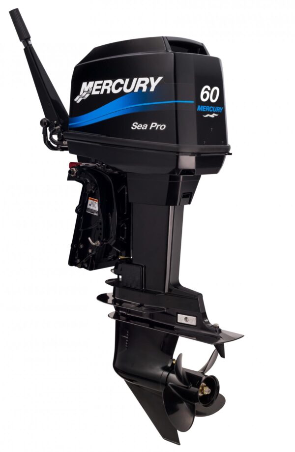 New Mercury 60 HP Sea Pro Command Thrust Tiller 60 ELPT Outboard Engine