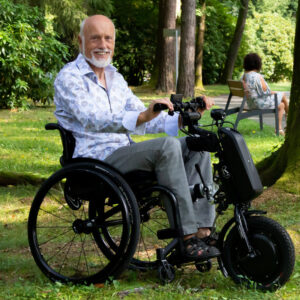 Klaxon Klick Electric Race Tetra wheelchair